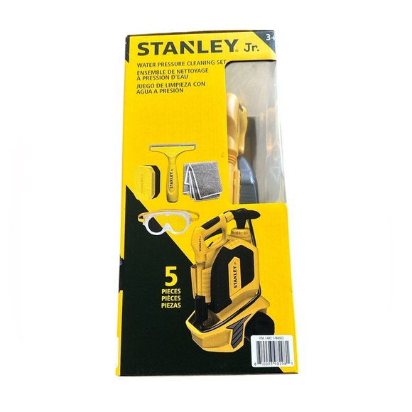 Stanley Jr. Water Pressure Cleaning Set 5 Pieces Kids Toy Ages 3+ New In Package - Picture 7 of 9